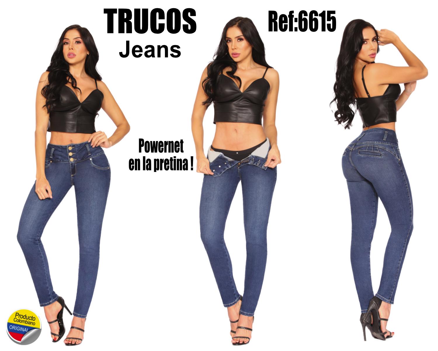 Jeans Colombianos de Moda Vaqueros con Faja Interna